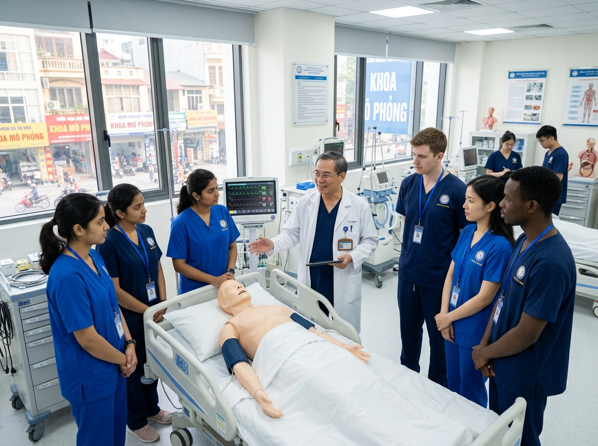 Study MBBS in Vietnam medical students and hospital